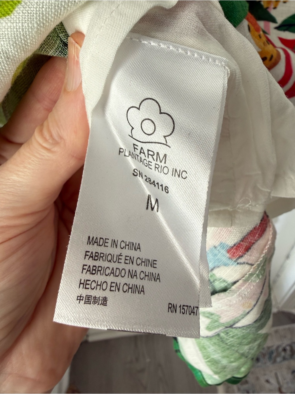 FARM RIO Tropical Fair Linen Mini Dress - Picture 9 of 9